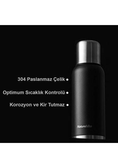 Naturehike Q-9H Paslanmaz Çelik Vakumlu Termos 1000 Ml
