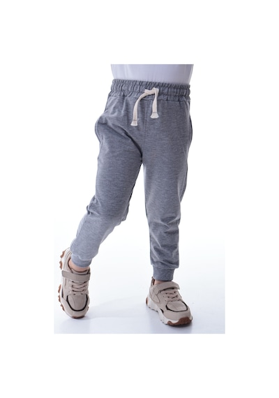 Unisex Çocuk %100 Pamuk Günlük Jogger Eşofman Altı 12 Ay 5 Yaş Gri