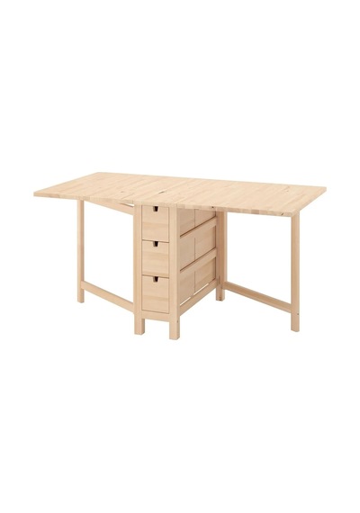 Ikea Huş Geniş Yemek Masası - Katlanır Mutfak Masası Diğer