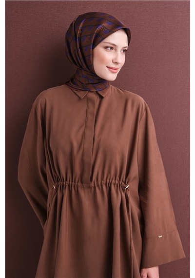 Armine Saf İpek Sura Eşarp 9626d 54 Pudra Gri