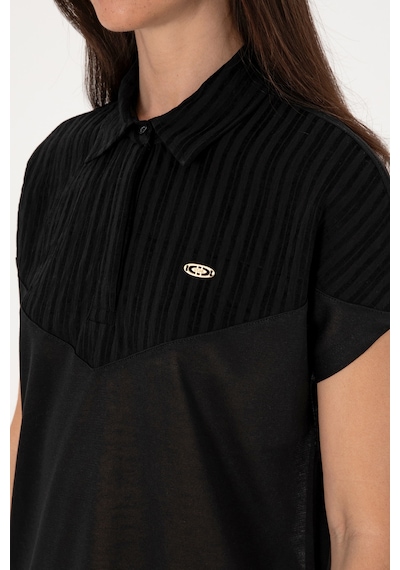 U.S. Polo Assn. Kadın Siyah Polo Yaka Tişört 50300663-VR046