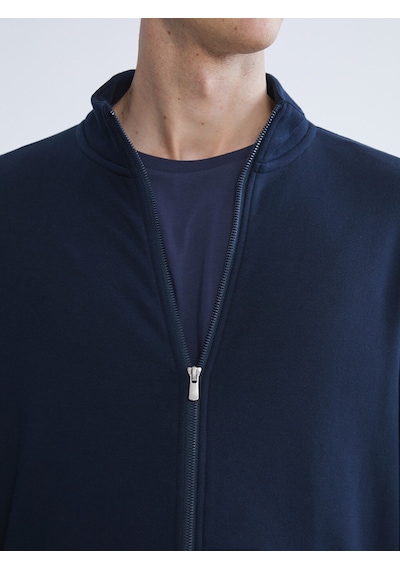 LC Waikiki Lc Waıkıkı Lacivert Dik Yaka Erkek Fermuarlı Sweatshirt