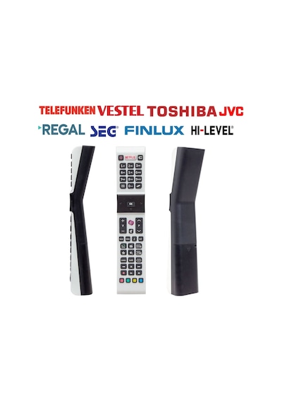 Vestel Uyumlu Sanyo Hitachi Jvc Netflix Led Tv Kumanda Rca49130