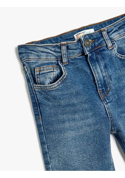 Koton Dar Paça İndigo Erkek Çocuk Jean Pantolon 5wkb40026td Indigo