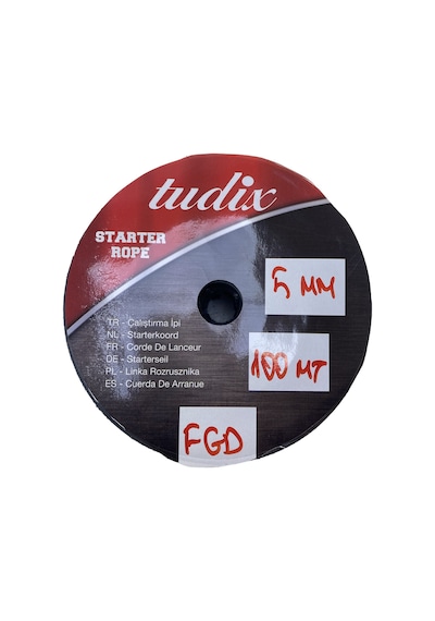 Fgd Motor Çekme Çalıştırma Starter İpi 5 Mm 100 Metre