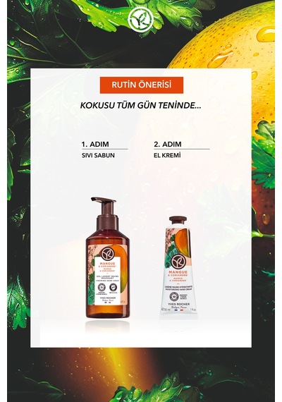 Yves Rocher Sıvı Sabun- Canlandırıcı Mango Kişniş - Sls,sles İçermez,vegan-190ml