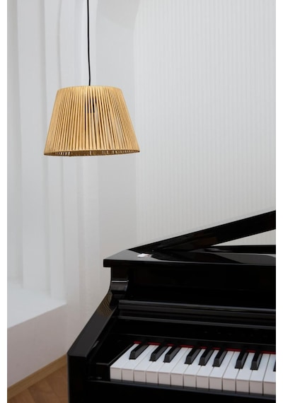 Modern Parlak Gold Deri Avize Gold