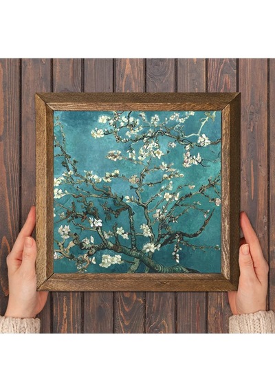Pinecone Vincent Van Gogh Badem Ağacı Taş Duvar Tablosu - Ahşap Çerçeveli Taş Tablo - 25x25 Cm - Dekoratif Duvar Sanatı - Modern Ev Ve Ofis Duvar Dekoru W1-64 Pinecone Vincent Van Gogh Badem Ağacı Taş Duvar Tablosu - Ahşap Çerçeveli Taş Tablo - 25x25 Cm - Dekoratif Duvar Sanatı - Modern Ev Ve Ofis Duvar Dekoru W1-64