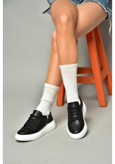Fox Shoes S274048409 Siyah Kadın Spor Ayakkabı Sneakers Siyah