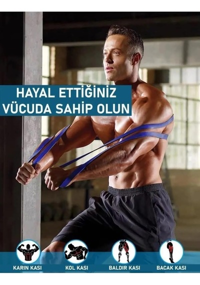 15 Kg Active Sert Loop Direnç Bandı Süper Loop Bandı Egzersiz Direnç Lastiği