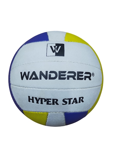 Wanderer Hyper Star El Dikişli Voleybol Topu Beyaz - Mavi - Sarı