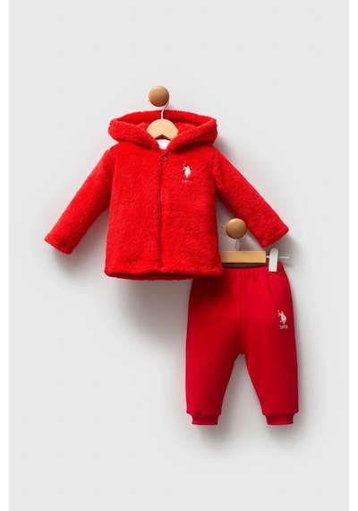U.S. Polo Assn. U.s.polo Assn Kız Bebek 3lü Takım - Kırmızı Kırmızı