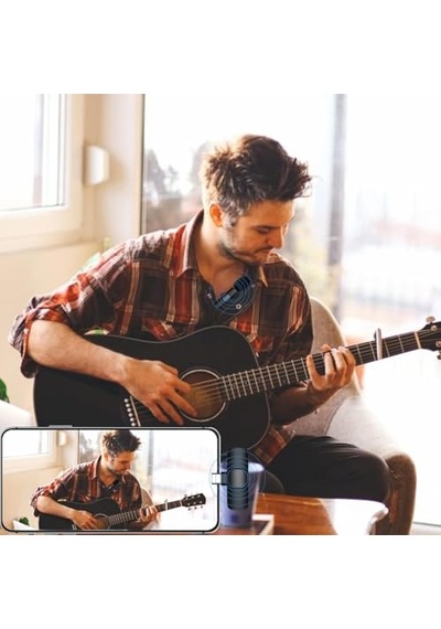 Microphone Kablosuz Mikrofonu 360 Çok Yönlü Gürültü Azaltma Type-c Akıllı Telefon İle Uyumlu Youtube Için Table