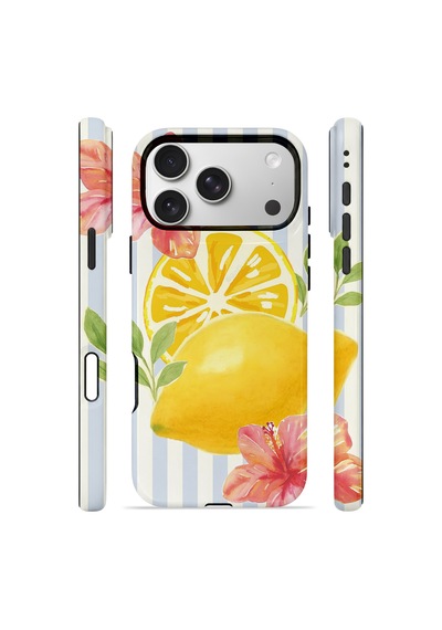 Apple iPhone Uyumlu 17 Pro Vorian Çift Katmanlı Magsafe Kılıf Lemon Blossom Coast