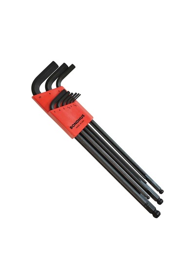 Bondhus 16099 Extra Uzun Top Başlı Metrik Ölçü Allen Anahtar Seti