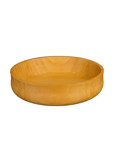 Mien Dayanıklı Bambu Bohem Kase 24 Cm Büyük Boy L 1 Adet 7b123 Kahverengi
