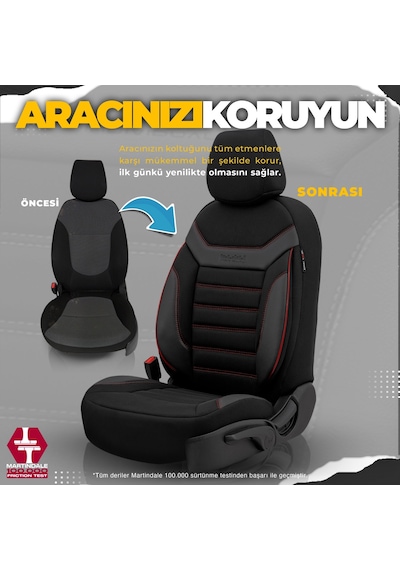 Otom Individual Design Ekstra Destekli Oto Koltuk Kılıfı - 550061876