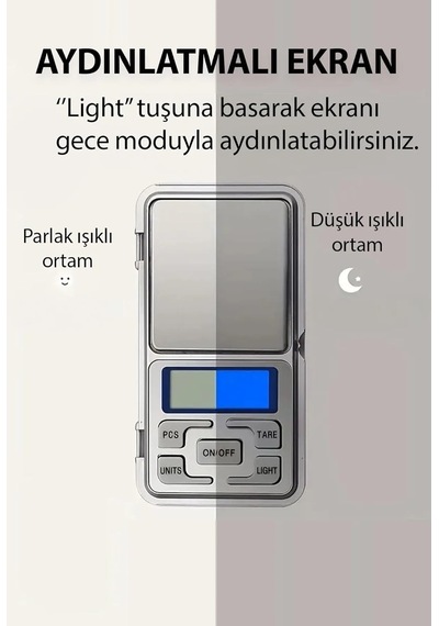 Dijital Hassas Elektronik Kuyumcu Cep Terazisi, 300 Gr Kapasite 0.01 Gr Hassasiyet, Kompakt Ve Taşınabilir Tartı