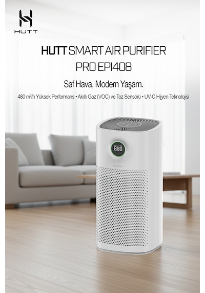 Smart Air Purifier Pro Akıllı Hava Temizleyici Beyaz
