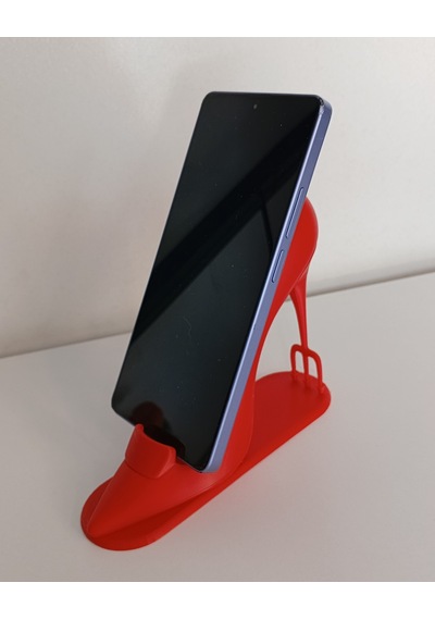 Masaüstü Telefon Standı Topuklu Ayakkabı Kırmızı