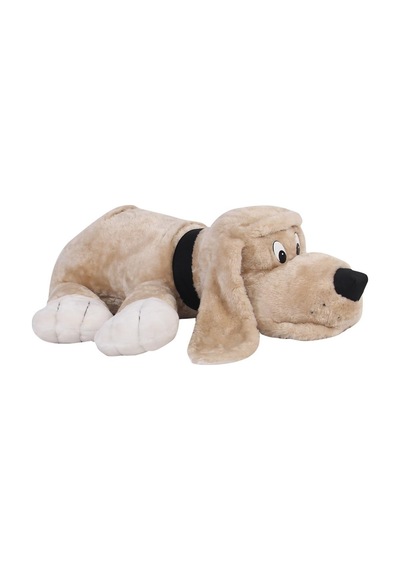 Tasmalı Köpek Krem Peluş 60 Cm