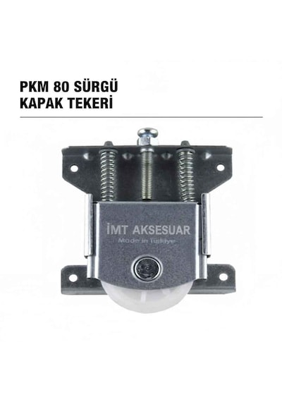 İmt Aksesuar Pkm 80 Sürgülü Dolap Kapağı Ve Gardrop Sürgü Kapağı Tekeri Metalik