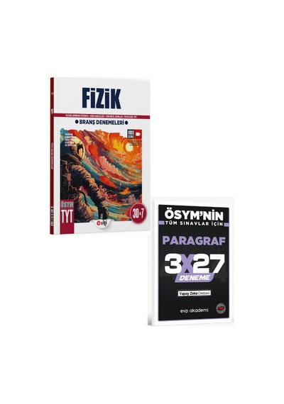 2027 Ulti 2027 Tyt Fizik Branş Denemeleri+ Evp Akademi Paragraf