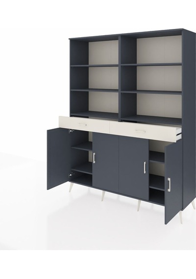 Hyperion Gardrop 10 Raflı 2 Çekmeceli 4 Kapaklı 176x44x221 Antrasit-antrasit/aytaşı Antrasit/aytaşı Hyperion Gardrop 10 Raflı 2 Çekmeceli 4 Kapaklı 176x44x221 Antrasit-antrasit/aytaşı Antrasit/aytaşı