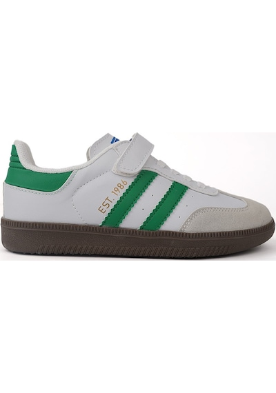 Cool Samba Cırt Cırtlı Sneaker Ortopedik Çocuk Spor Ayakkabı Yeşil