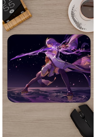 Raiden Genshin Impact Anime Gacha V5 - 22x18 Gaming Mouse Pad Fare Altlığı