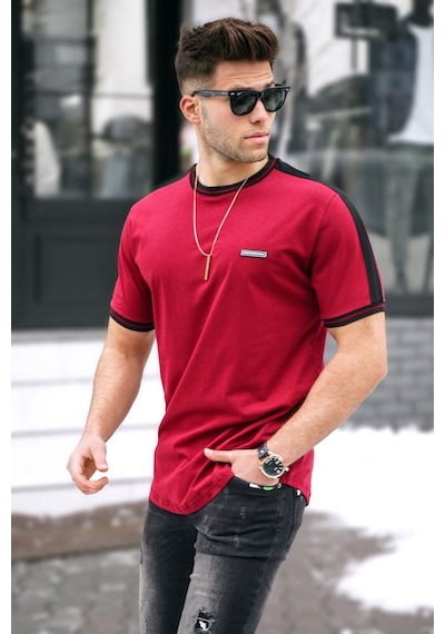 Madmext Bordo Erkek T-shirt 5374