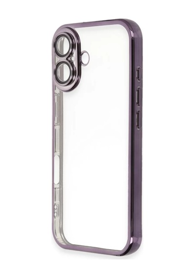 Newface Apple İphone 16 Plus Kılıf Razer Lensli Silikon - Mor