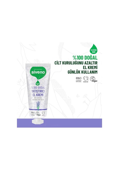 %100 Doğal El Ve Vücut Kremi Lavanta Cilt Yatıştırıcı Onarıcı Yoğun Nemlendirici Vegan 30 Ml
