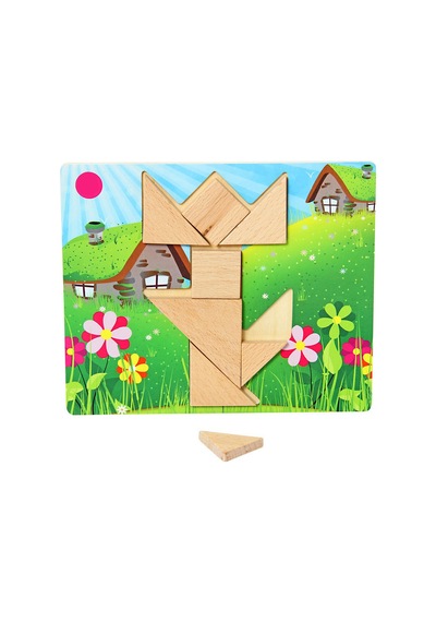 9 Module Tangrem Zeka Geliştirici Eğitici Tangrem Seti 9 Farklı Şekil Puzzle Eğlenceli Tangrem Set