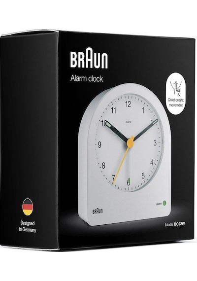 Braun Bc22w Beyaz Klasik Analog Alarmlı Masa Saati Brn.bc22w