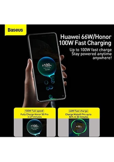 Crystal Usb-a - Type-c Hızlı Şarj Veri Kablosu 100w 5a 1,2m Siyah İle Uyumlu Değildir