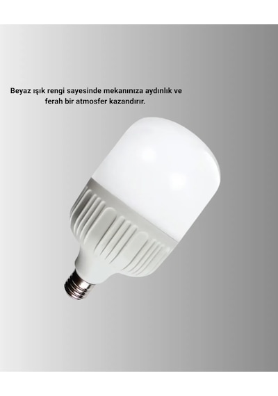 Enerji Tasarruflu Şarjlı Led Ampul 30w Beyaz Işık Diğer
