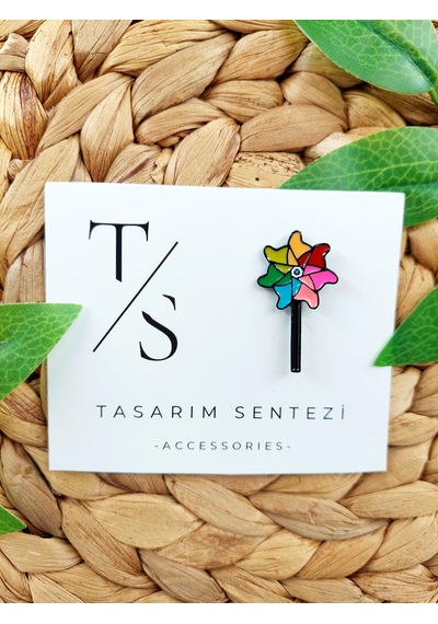 Rozet Metal Broş Yaka Okul Çantası Kıyafet Şapka Takı Aksesuar Rü Çok Renkli