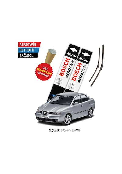 Bosch Aerotwin Seat Cordoba Silecek Takımı (2003-2005)