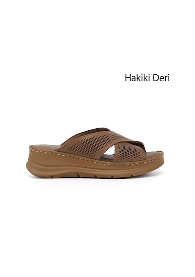 Gönderi(R) Gönderi R Kadın Fındık Dolgu Taban Hakiki Deri Terlik Dyza65145870