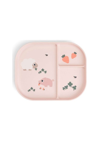 Done By Deer - Tiny Farm - Kaymaz Bölmeli Tabak - Pembe