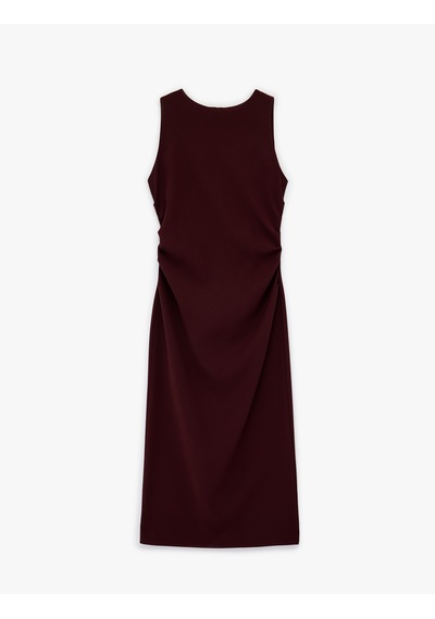 Koton Kolsuz Bisiklet Yaka Krep Kumaş Slim Fit Drape Detaylı Midi Elbise Bordo 6sak80100uw Bordo Koton Kolsuz Bisiklet Yaka Krep Kumaş Slim Fit Drape Detaylı Midi Elbise Bordo 6sak80100uw Bordo