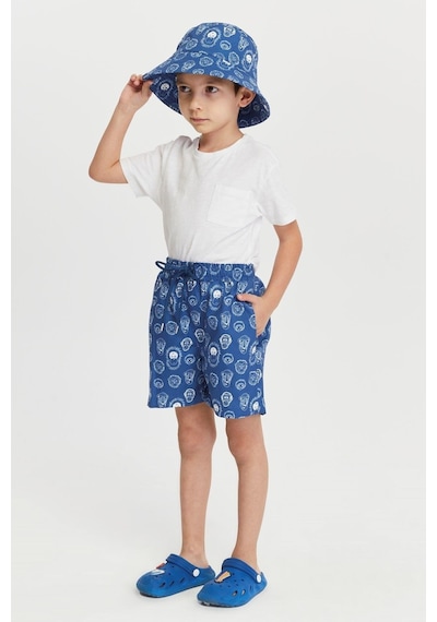 Benitto Kids Erkek Çocuk Desenli Deniz Şortu 7008-lacivert Lacivert