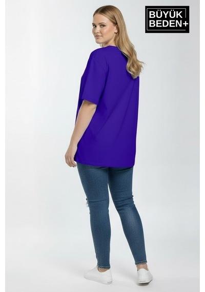 Superlife Süperlife Kadın Büyük Beden New York Baskılı 3xl-6xl Bisiklet Yaka Tshırt Spr25btsk510-05 Saks Mavi Superlife Süperlife Kadın Büyük Beden New York Baskılı 3xl-6xl Bisiklet Yaka Tshırt Spr25btsk510-05 Saks Mavi