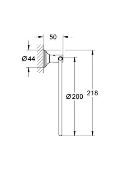 Grohe Essentials Halka Havluluk - 40655001 Gümüş