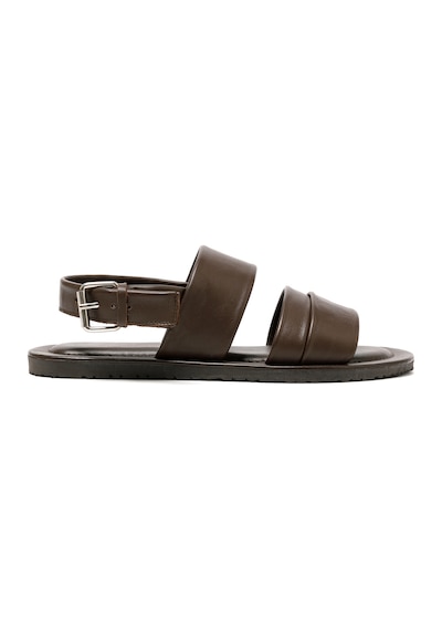 The Sandals Factory Brown Sandalet Erkek M7718 The Sandals Factory Leather Upper Sandals Brown