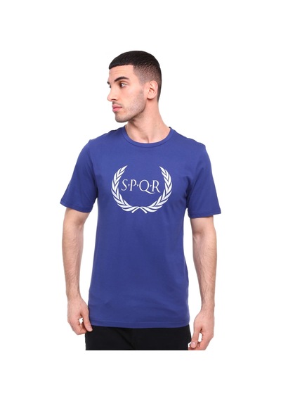 Spqr Erkek Pamuk T-shirt Ares İndigo İndigo