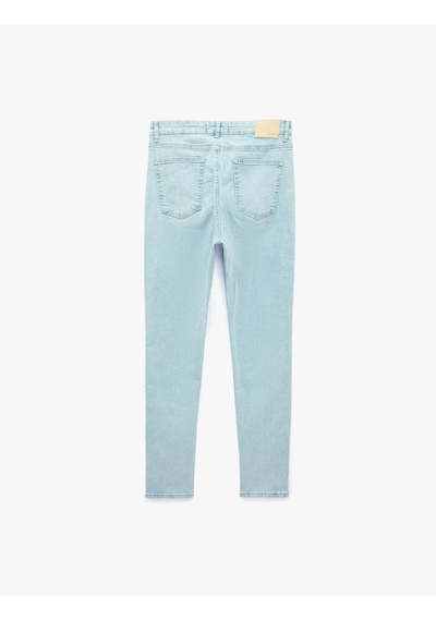 Koton Skinny Michael Açık İndigo Erkek Jean Pantolon 7wam40084nd