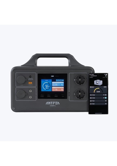 Antfea S500pro Taşınabilir Güç Sistemi 500w + 100w Taşınabilir Güneş Paneli + Mc4 Xt60 Dönüşüm Kablosu 5m