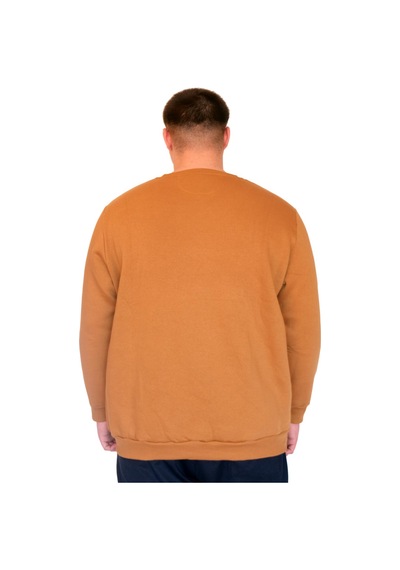 Mode Xl Büyük Beden Erkek Sweatshirt Bisiklet Yaka Los Angeles U24561 Camel Camel